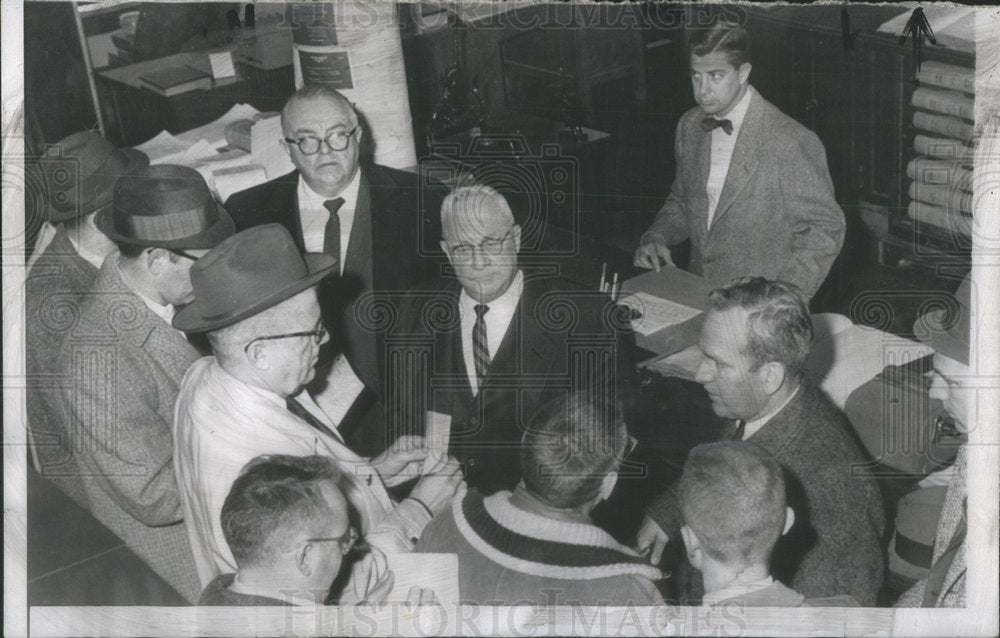 1961 Paul Powell William Pollack Charles Carpentier - Historic Images