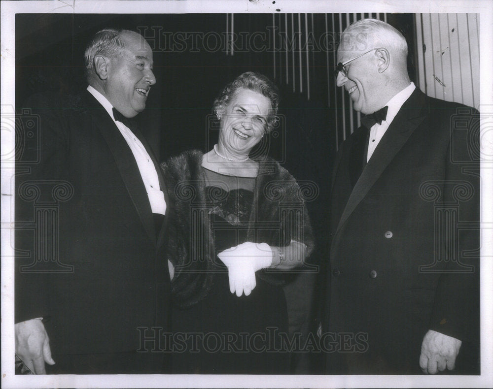 1960 Press Photo JOHN D RANDALL PRESIDENT AMERICAN BAR ASSISTANT MRS RANDALL - Historic Images