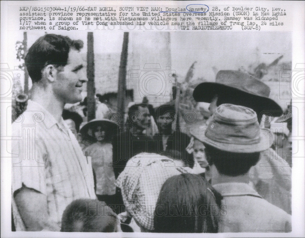 1966 Press Photo Douglas Ramsey United States Overseas Mission - Historic Images