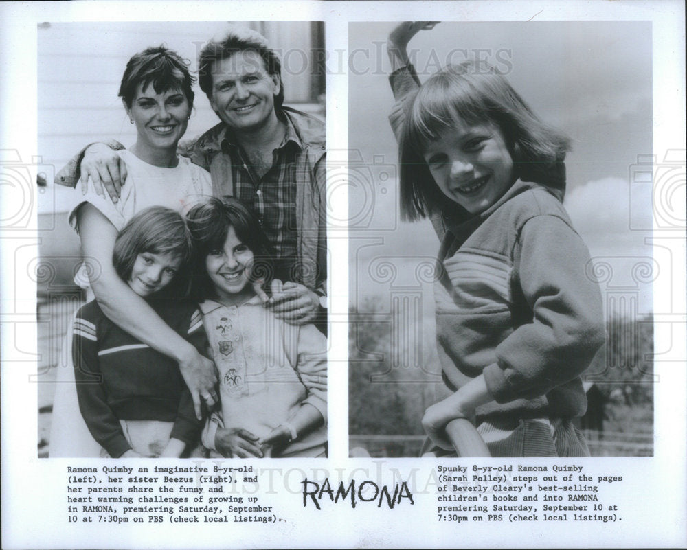 1988 Press Photo Sarah Polley portrays Ramona in "Ramona" - Historic Images