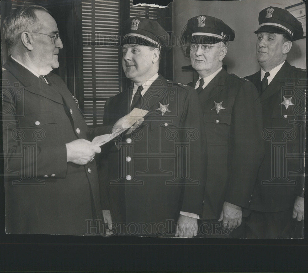1948 Commissioner Prendergast, Capt. Gibbons, Capt. O'Regan - Historic Images