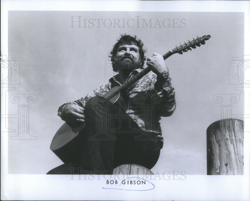 1978 Press Photo Guitarist Bob Gibson - Historic Images