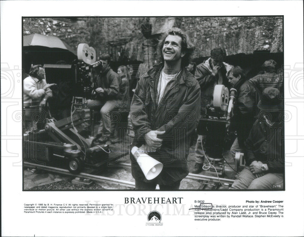 1996 Press Photo Mel Gibson Braveheart - RSC74781 - Historic Images