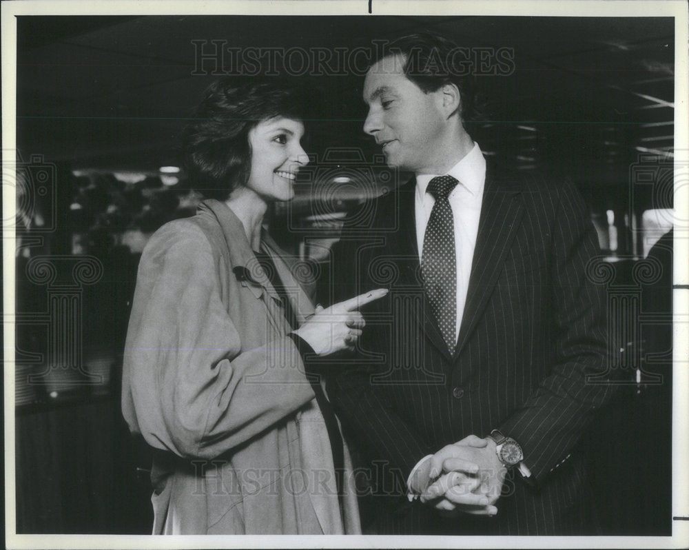 1984 Press Photo Christina Kemper Gidwitz husband Ronald - Historic Images