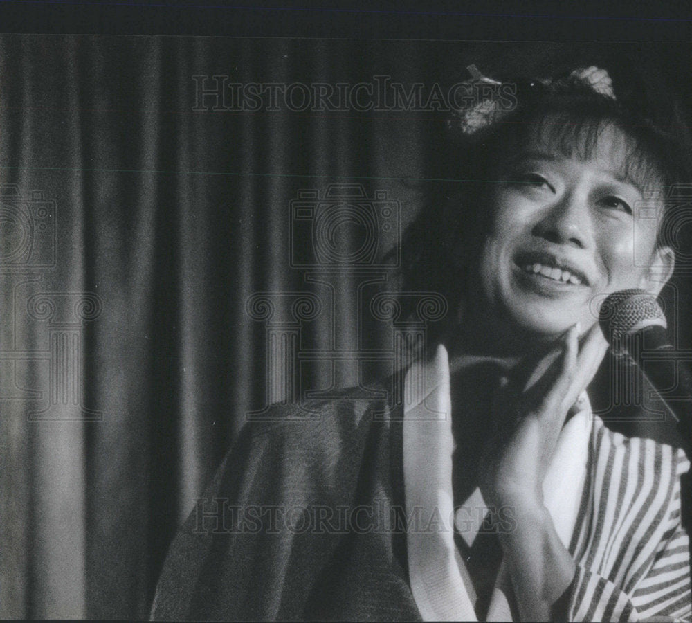 1988 Press Photo Tamayo Otsuki Japanese Comedian - Historic Images