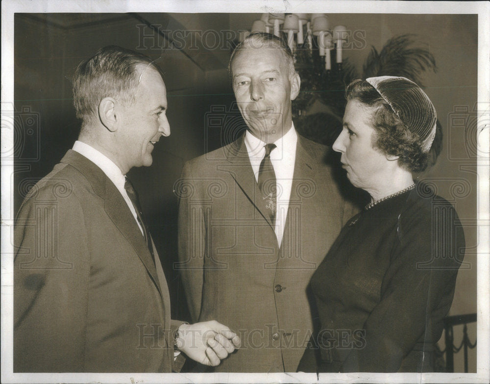 1960 Press Photo John Bent Calvin Fentress Jr. Fentress Ott St. Luke&#39;s Hospital - Historic Images