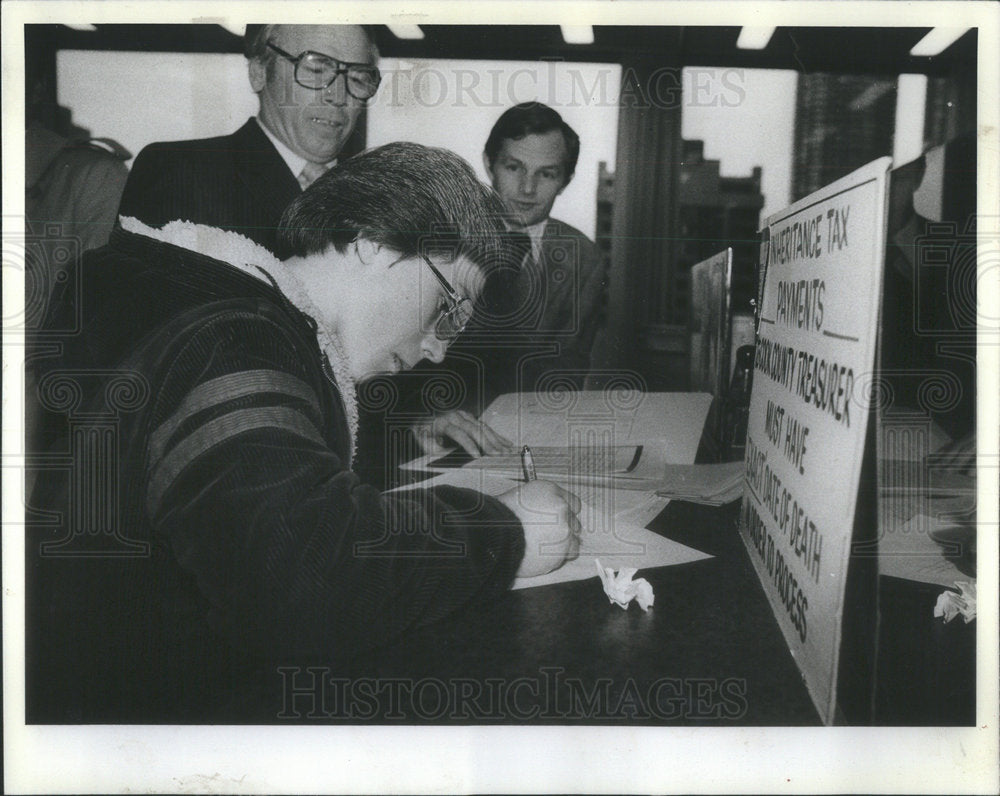 1981 Press Photo WALTER POLOVCHAK UKRAINIAN AMERICAN JULIAN KULAS - Historic Images