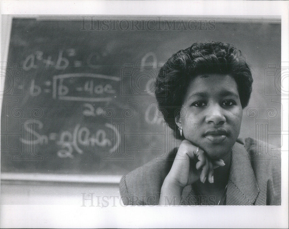 1988 Press Photo Wendy Rowis high achiever student - Historic Images