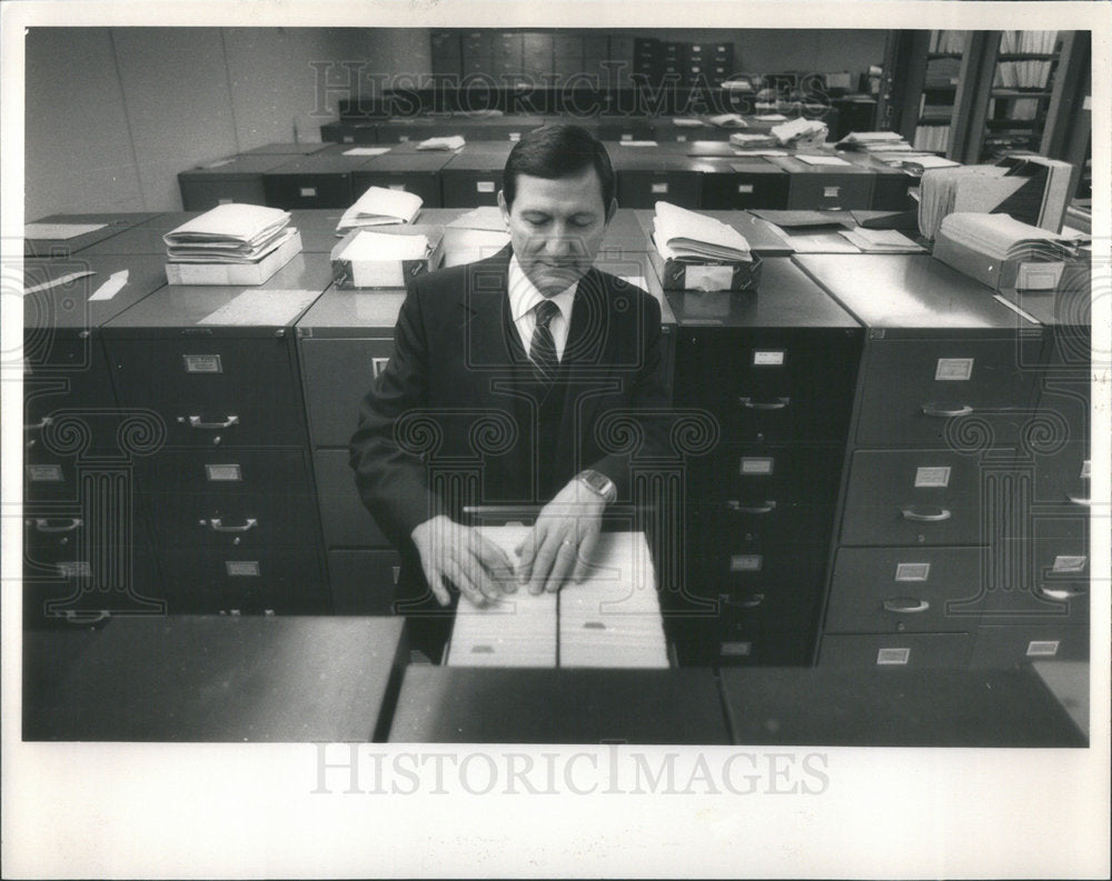 1984 Press Photo Rev. H. Edward rowe church league - Historic Images