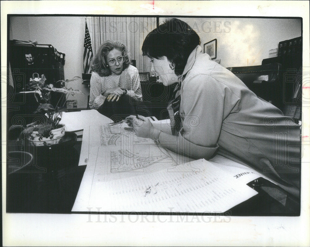 1984 Press Photo Ilana Rovner Deputy Gov. of Illinois - Historic Images