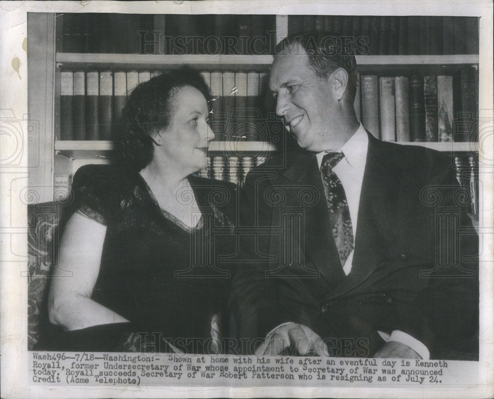 1949 Kenneth Royall and Wife - Historic Images