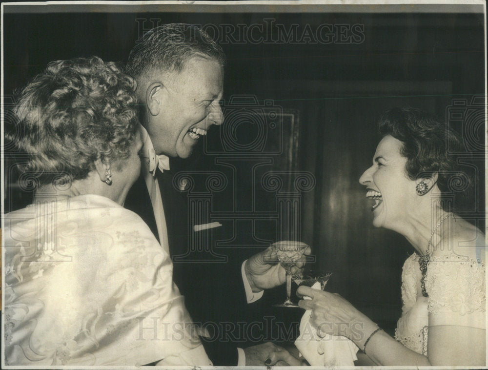 1959 Press Photo Defense Sec. Neil H. McElroy &amp; Mrs. Roy Rubottom - Historic Images