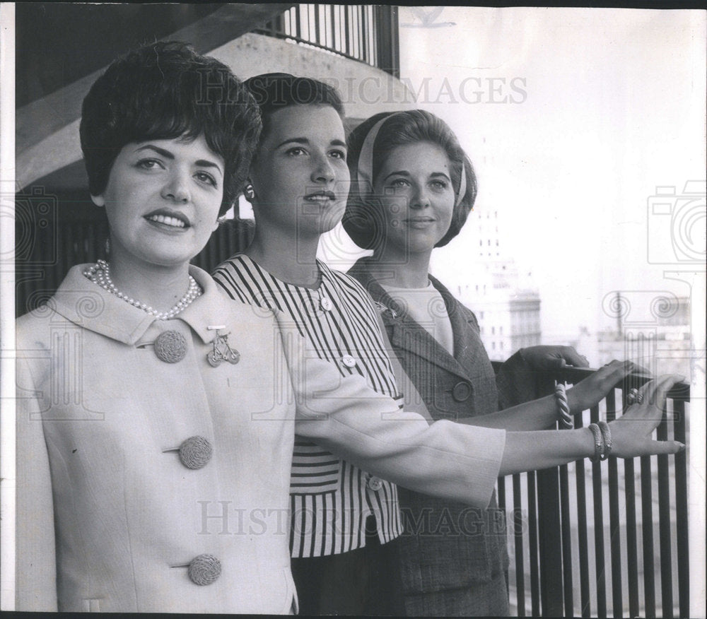 1963 Press Photo Mrs. Michael Rosenberg, Mrs. Kenneth rusnak mrs Roger stone - Historic Images