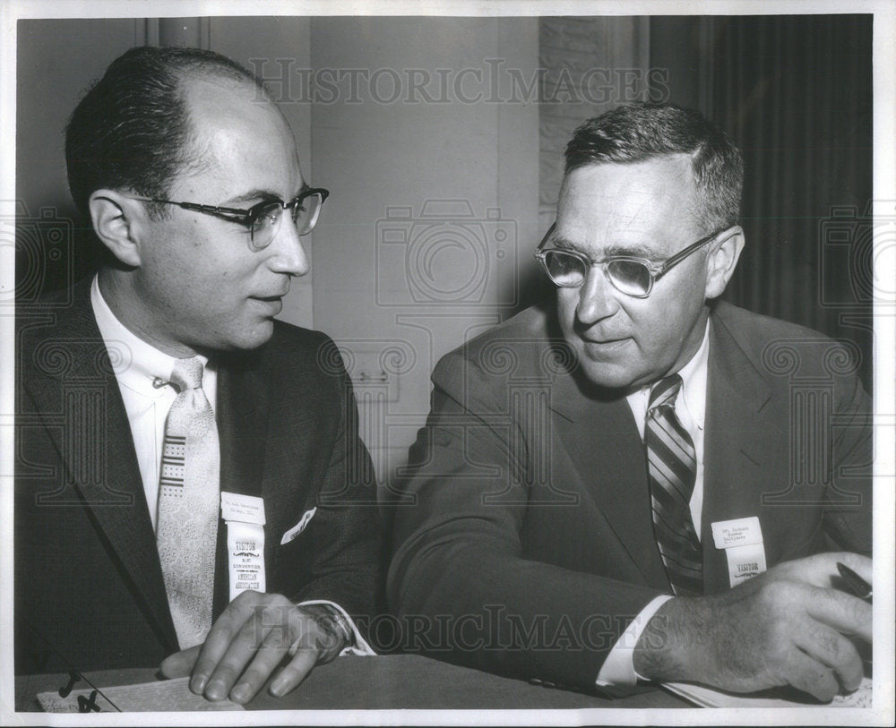 1957 Dr. Alfred Rosenbloom Jr Richard Hoover John Hopkins Baltimore - Historic Images