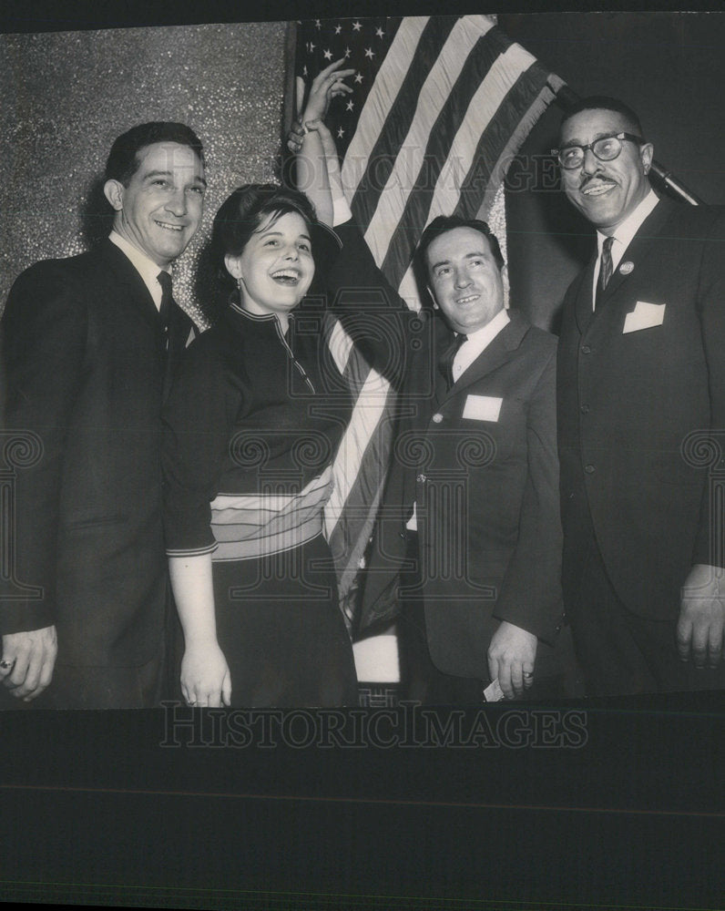 1963 Press Photo Elected Young Democrats of Cook County - Historic Images