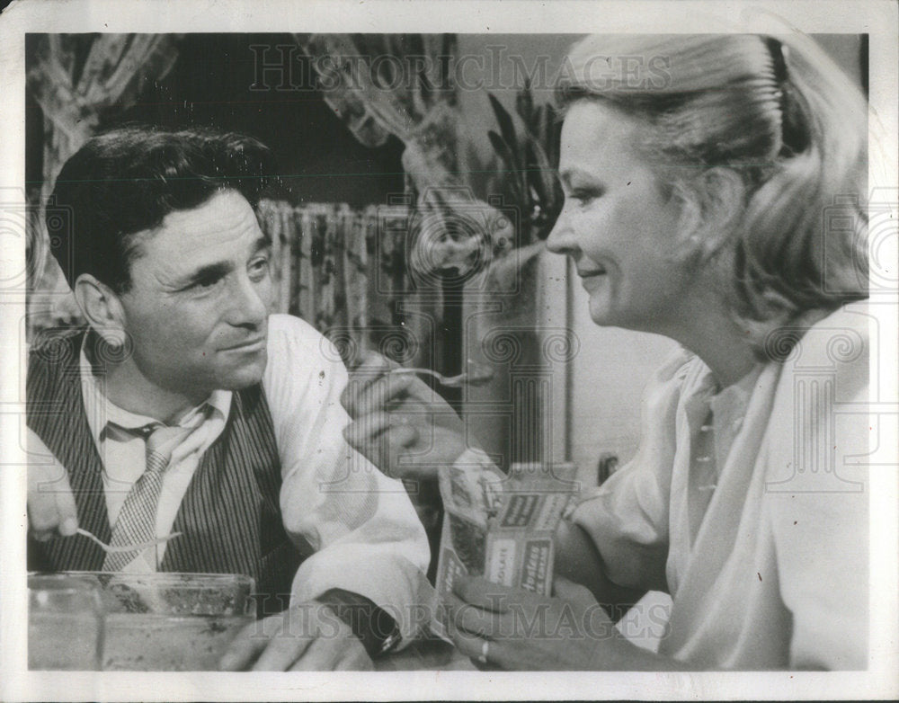 1980 Press Photo Peter Falk Gena Rowlands ABC "The Brinks Job" - Historic Images