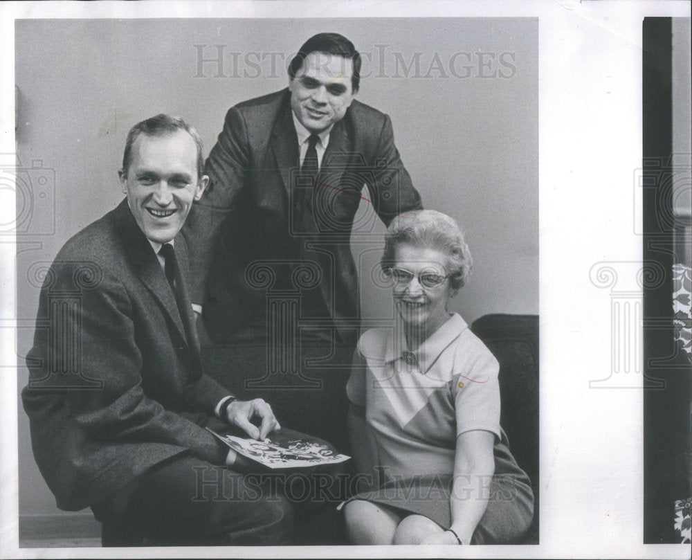 1969 Rev Donald Farley Rev Buckner Coe Esther Ewell 1st Congregation - Historic Images