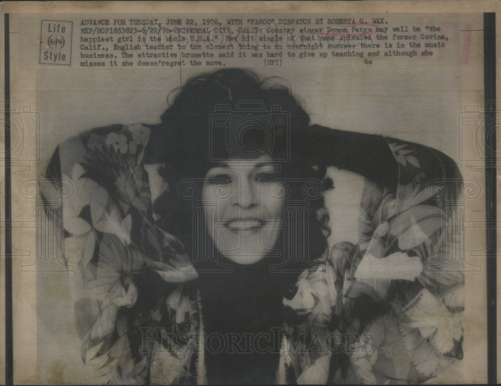 1976 Donna Fargo Country Singer - Historic Images