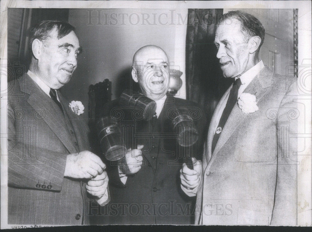 1954 Press Photo Gavels Percy Priest Andrew Jackson House Speaker Martin - Historic Images