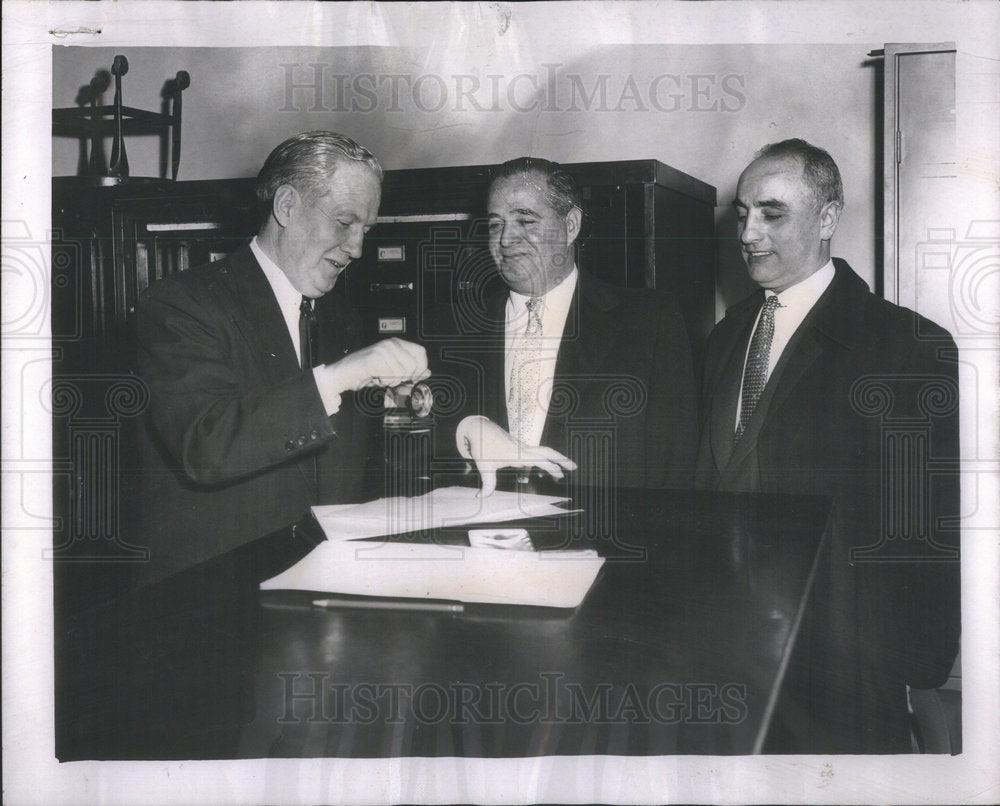 1956 Edward Barrel County Clerk Cook County Politics - Historic Images