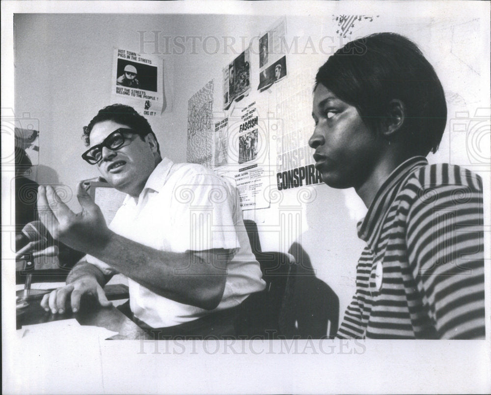 1969 Press Photo Maxwell Primach marie Leaner Staff members of conspiracy - Historic Images