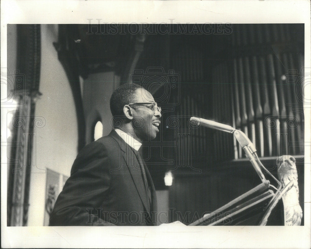 1972 Reverend Quintin Primo Jr. Chicago Church Episcopalian - Historic Images