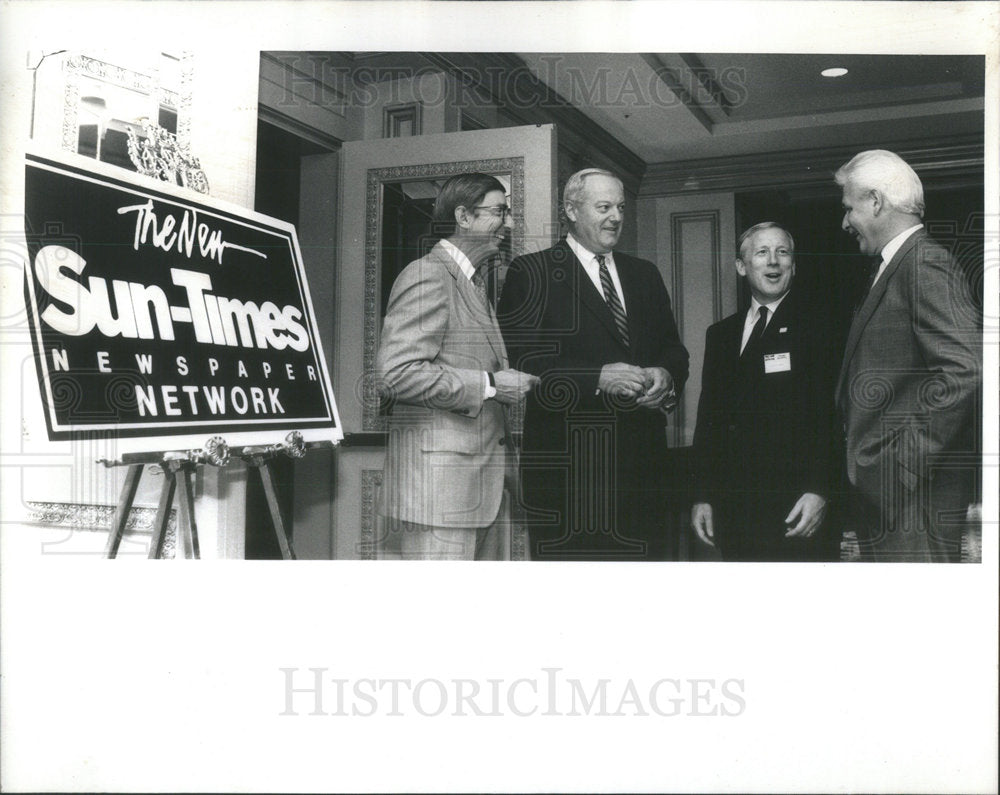 1989 Press Photo Sun-Time Newspaper Network meeting - Historic Images