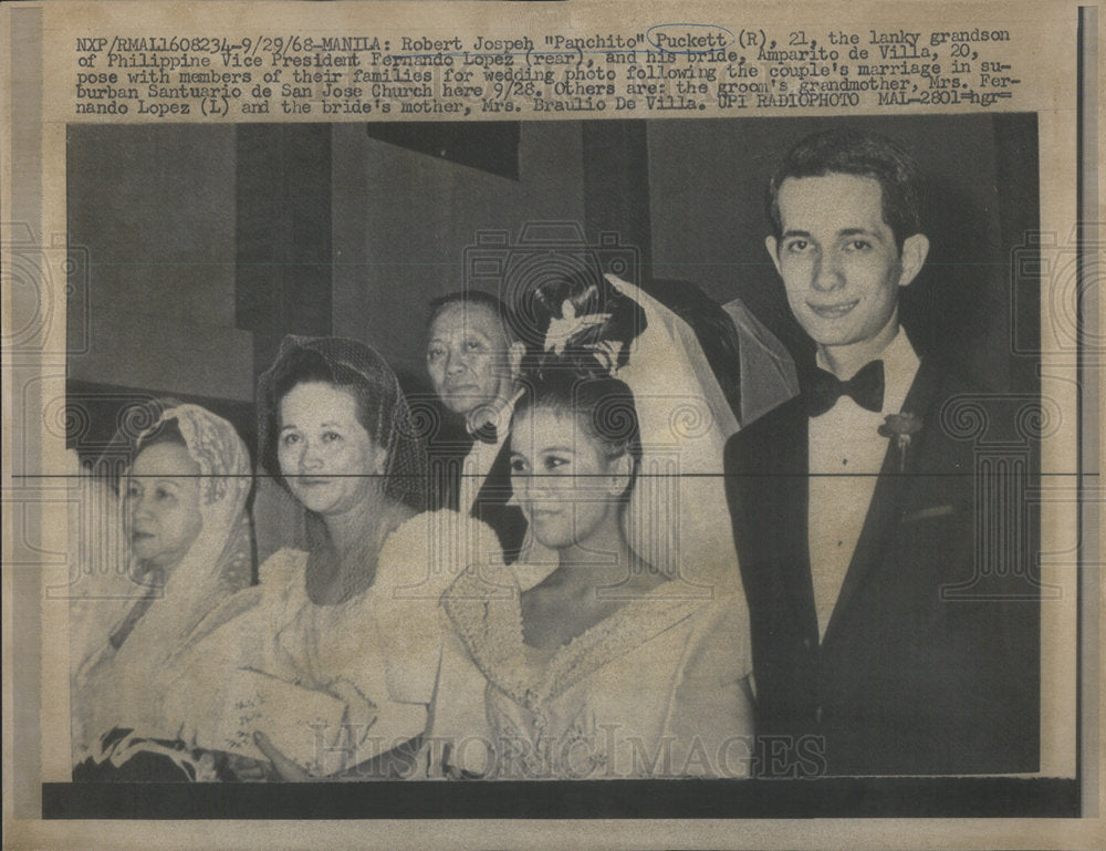 1968 Press Photo Robert Joseph "Panchito" Puckett the lanky grandson of Philippi - Historic Images
