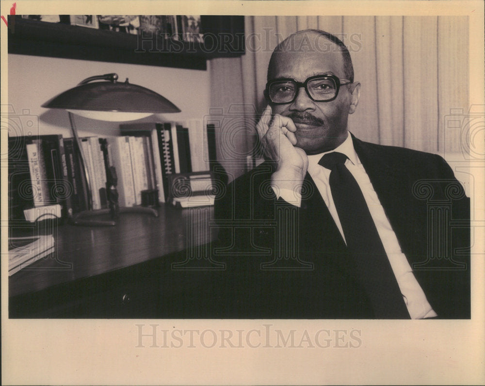 1993 Press Photo Dr. Roderick Pugh a clinical psychologist for black history mon - Historic Images