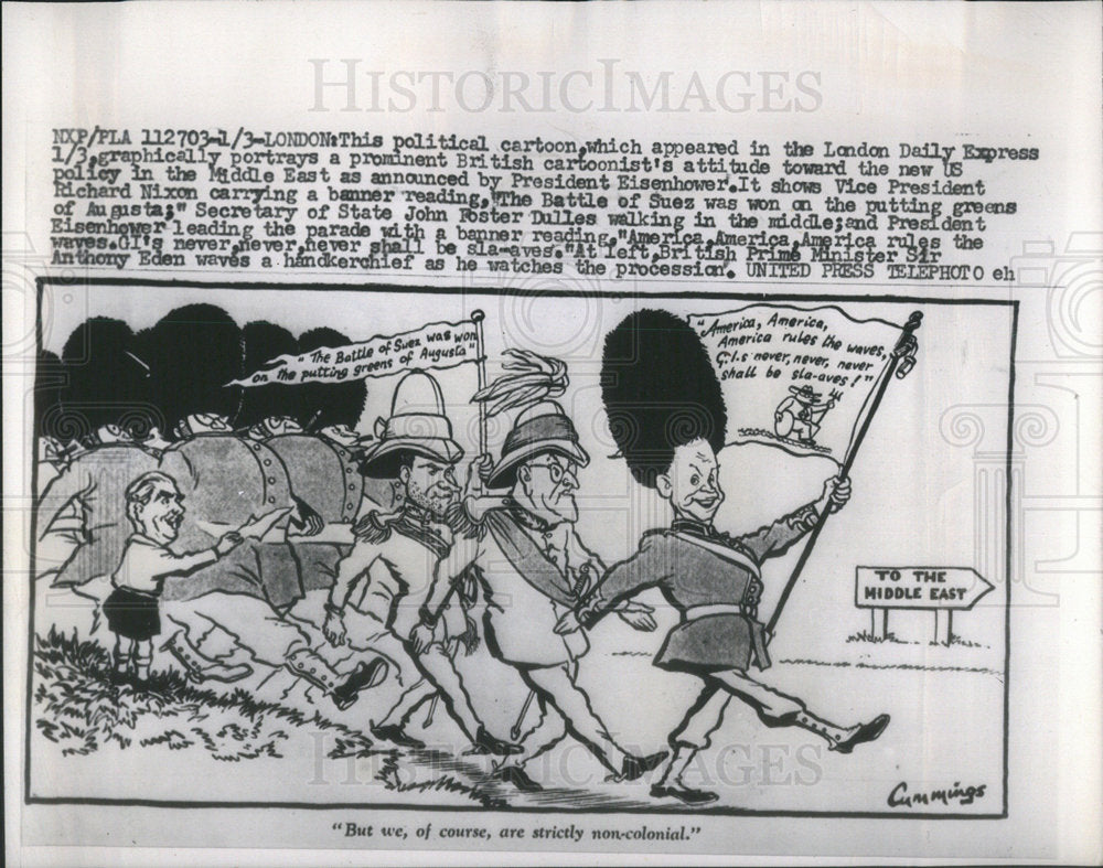 Press Photo Cartoon London Daily Express - Historic Images