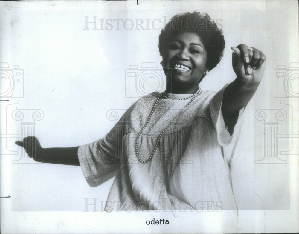 1974 Press Photo Singer Odetta Set To Perform - Historic Images