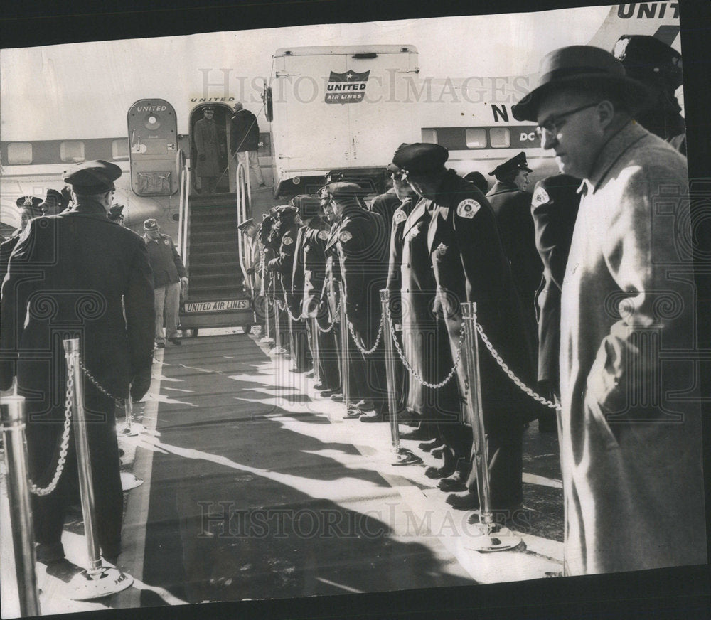 1959 Russian Official Mikoyan Arriving Midway Airport - Historic Images