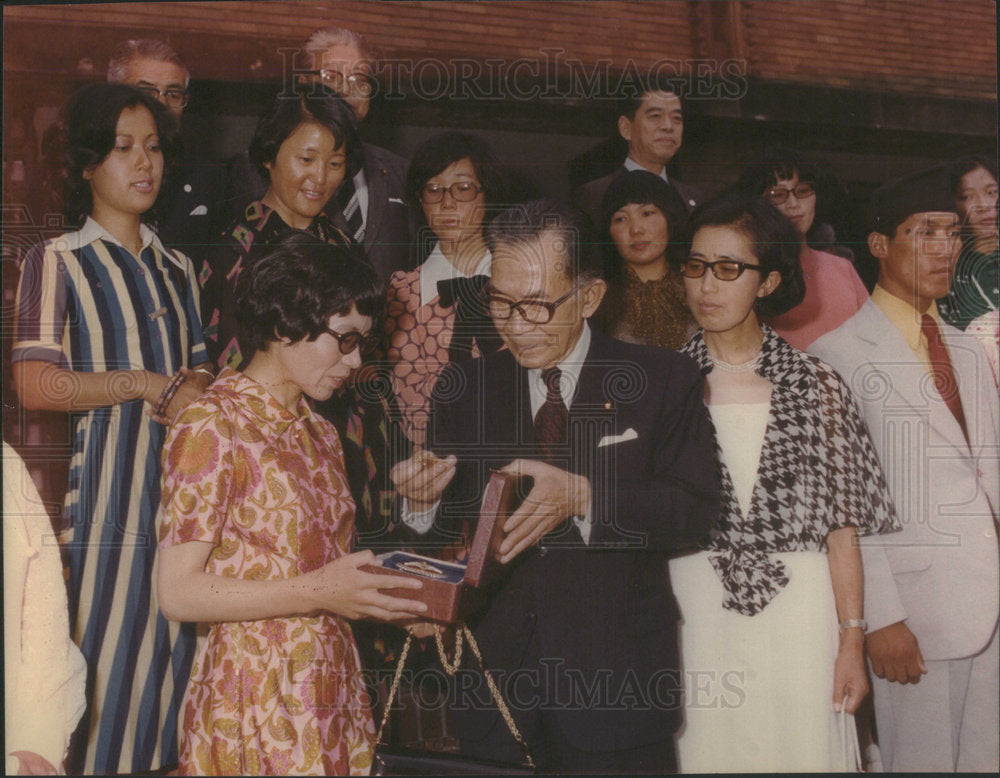 1975 Press Photo Japanese Prime Minister Takeo Miki - Historic Images