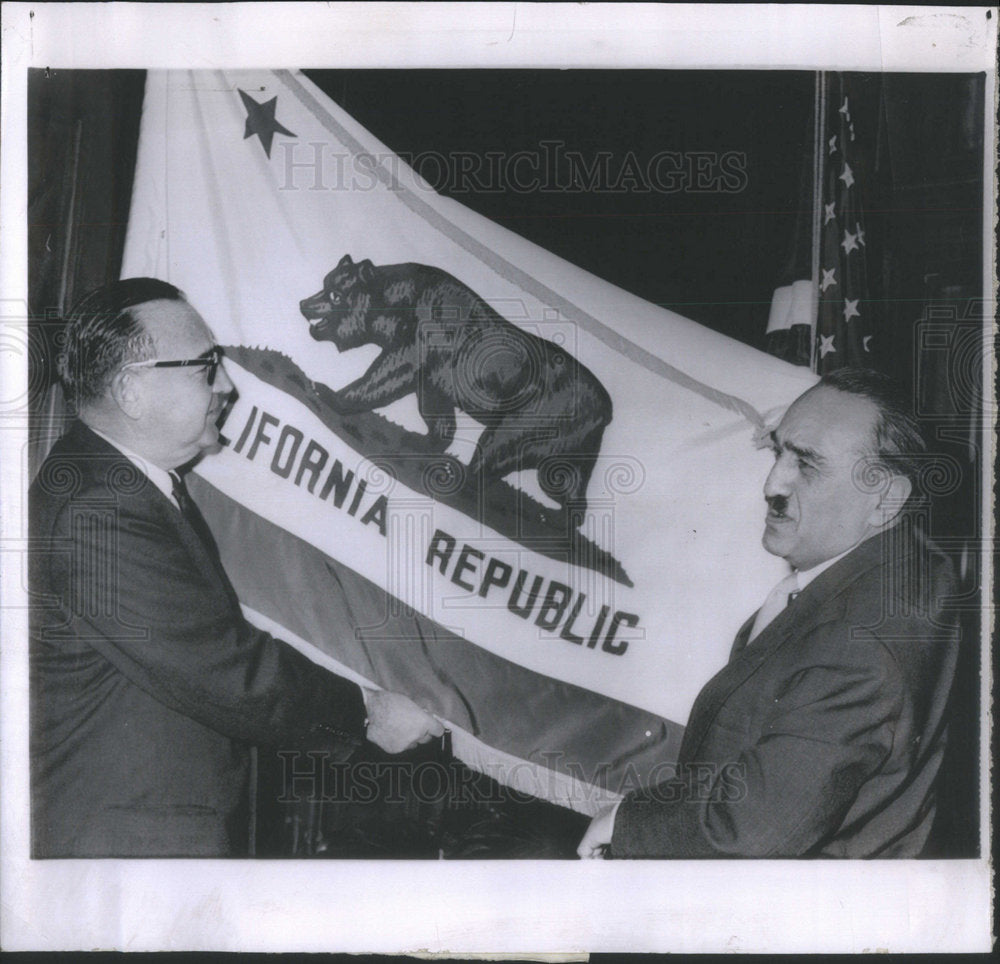 1959 Soviet Deputy Prime Minister Anastas Mikoyan with California Go - Historic Images