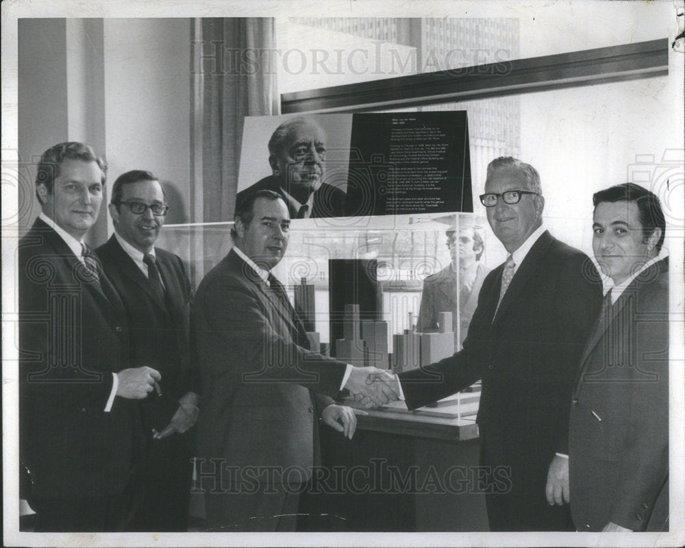 1972 Exhibition Honoring Mies van der Rohe IBM Building - Historic Images