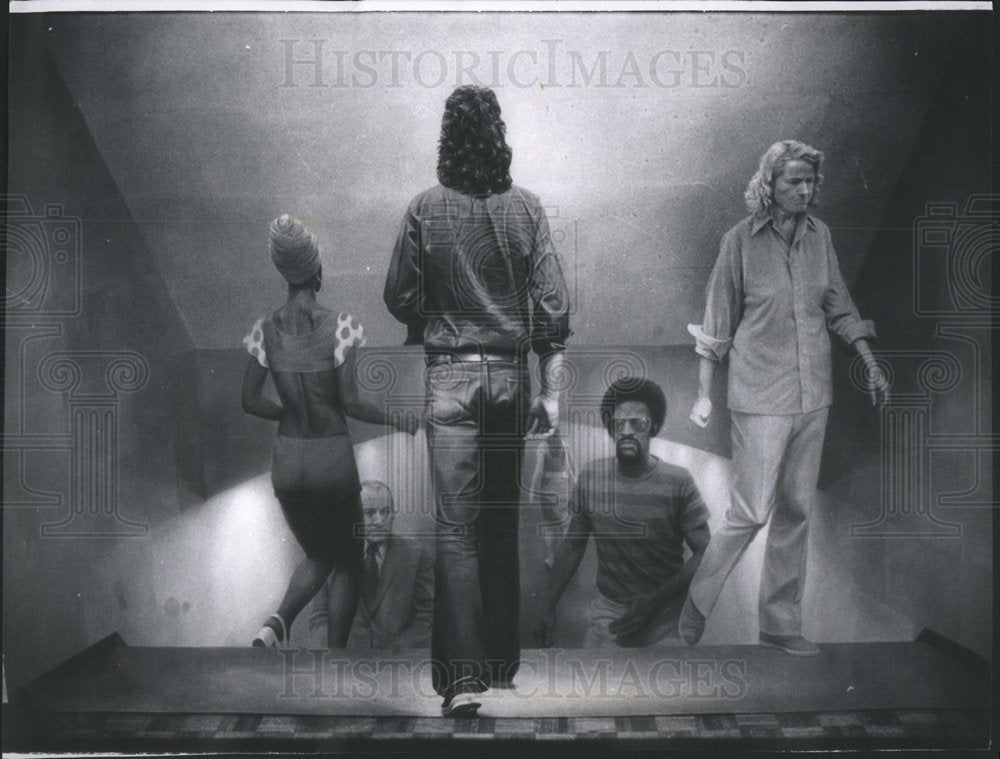 1974 Willard Midgette artist "Stairs" on display at the Allan Frumki - Historic Images