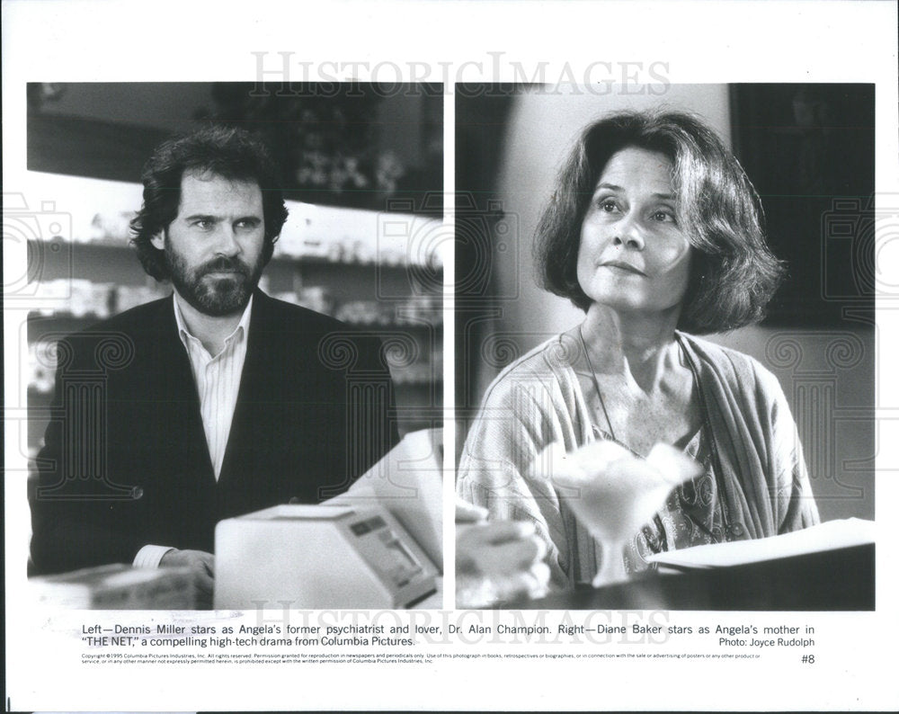 1996 Press Photo The Net Film Actors Miller Baker Portrait Scenes - RSC76879 - Historic Images