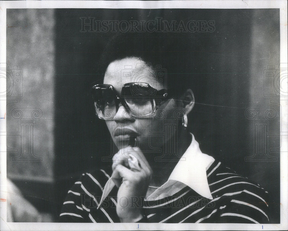 1977 Press Photo Xerox Corporation Administrative Secretary Nolen Interview - Historic Images