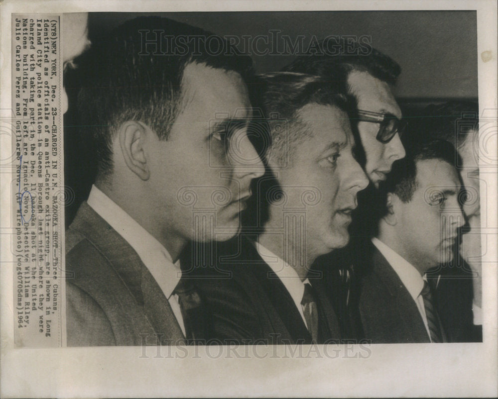 1964 Ignacio Novo, Detective William Riley, Julio Carlos Perez and G - Historic Images