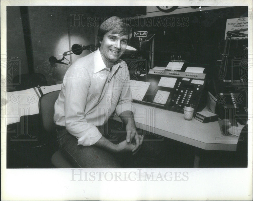 1984 Press Photo WLS Nighttime Disc Jockey Brant Miller - Historic Images