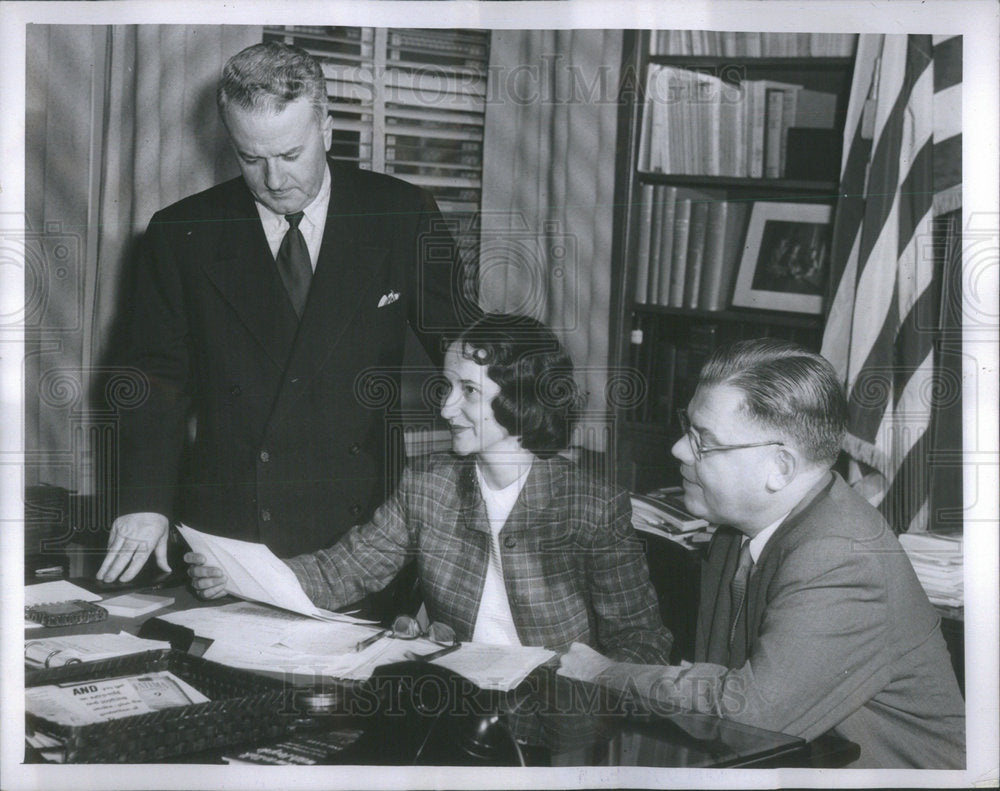 1952 Dr. J. Roscoe Miller, president of Northwestern University turn - Historic Images