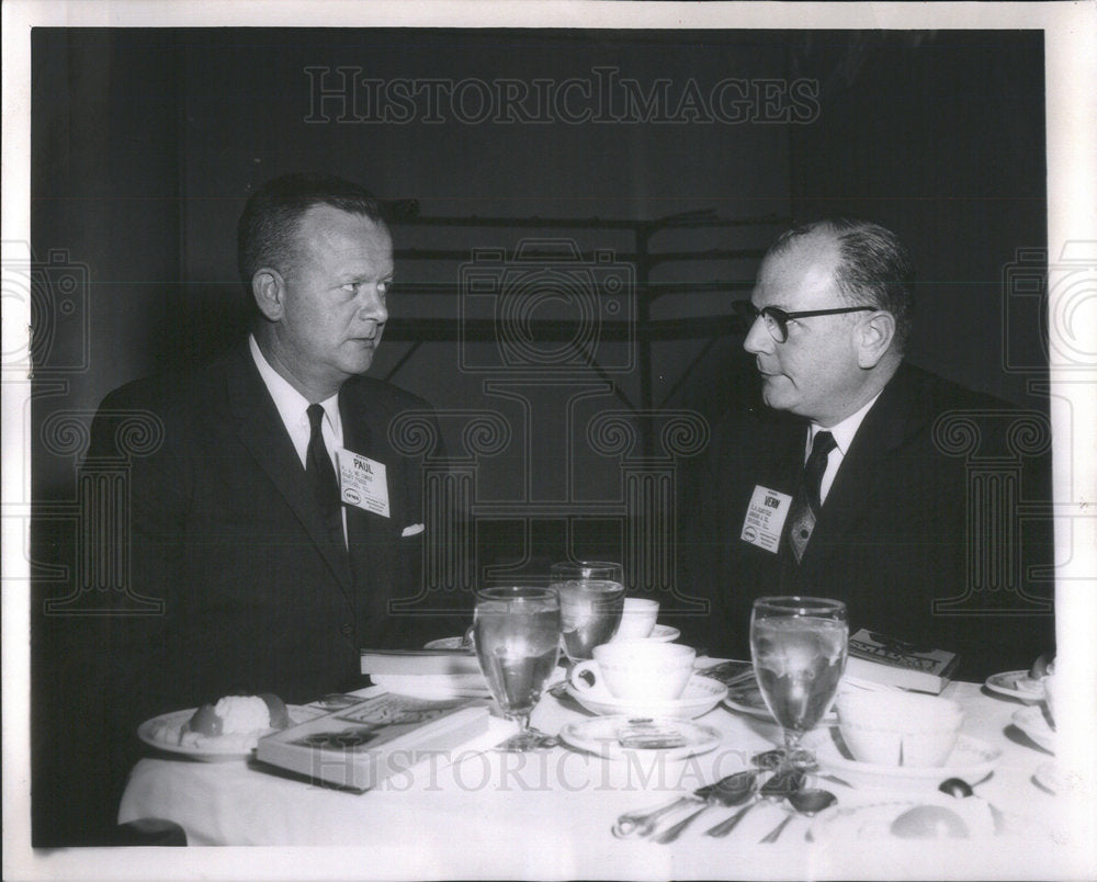 1961 Press Photo C. Vern Olmstead, general manager foods and service division, A - Historic Images