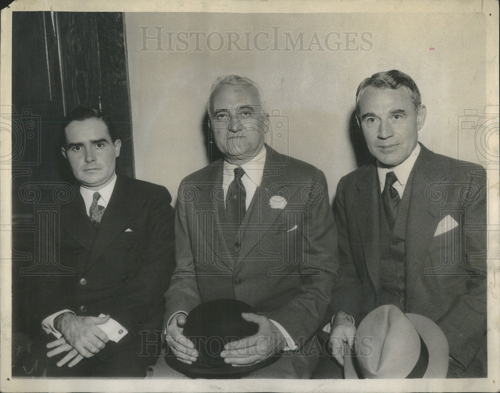 1934 Federal Building Trial Defendants OKeefe Stuart Shrader - Historic Images