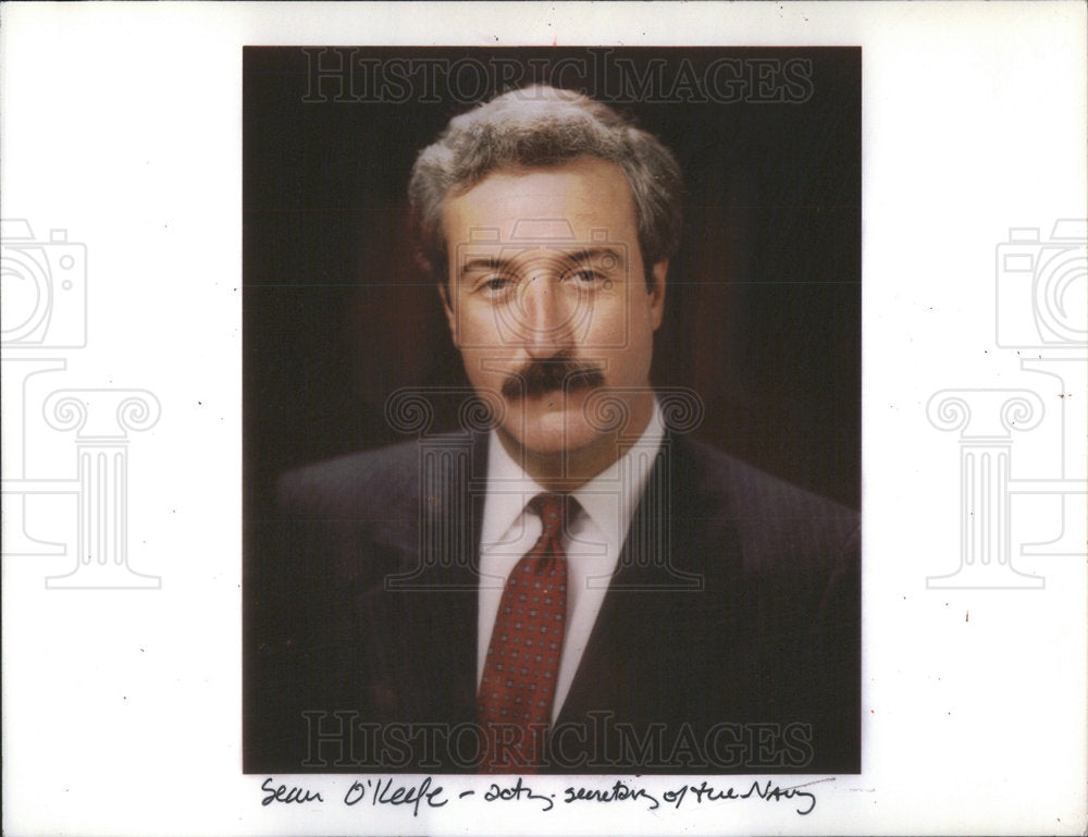 1992 Press Photo Sean O&#39;Keefe Appointed By Bush As Acting Secretary Of The Navy - Historic Images