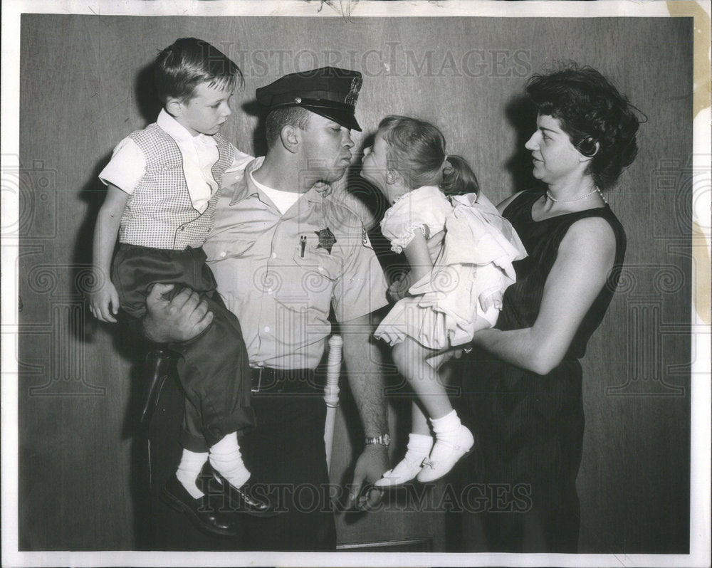 1961 Police/Larry Pachol And Family/Chicago Illinois - Historic Images