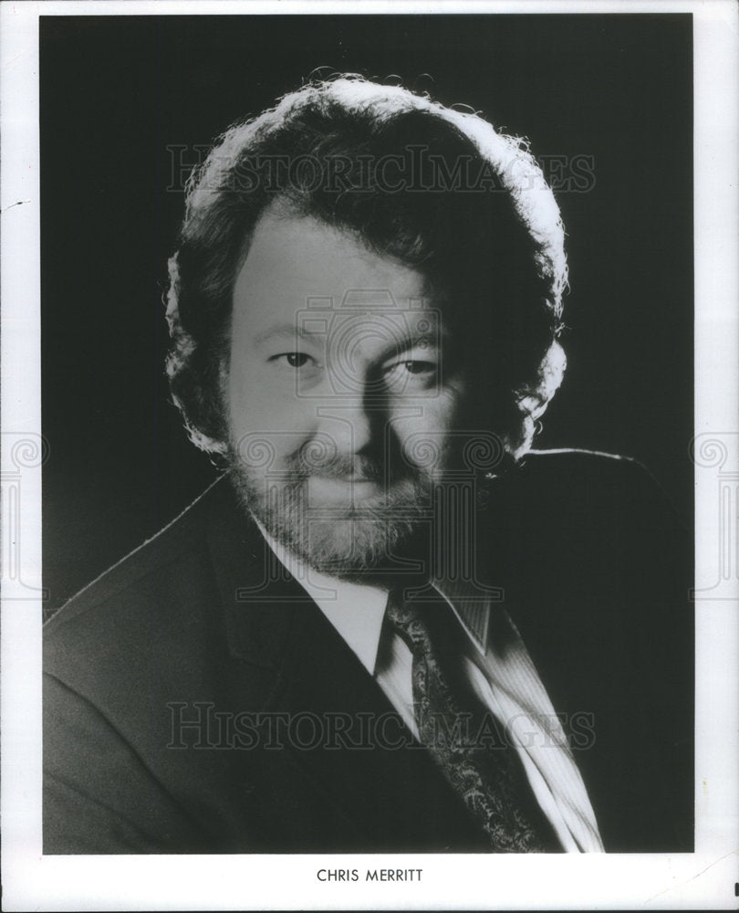 1989 Press Photo Tancredi Opera Singer Merritt Promotional Portrait - Historic Images