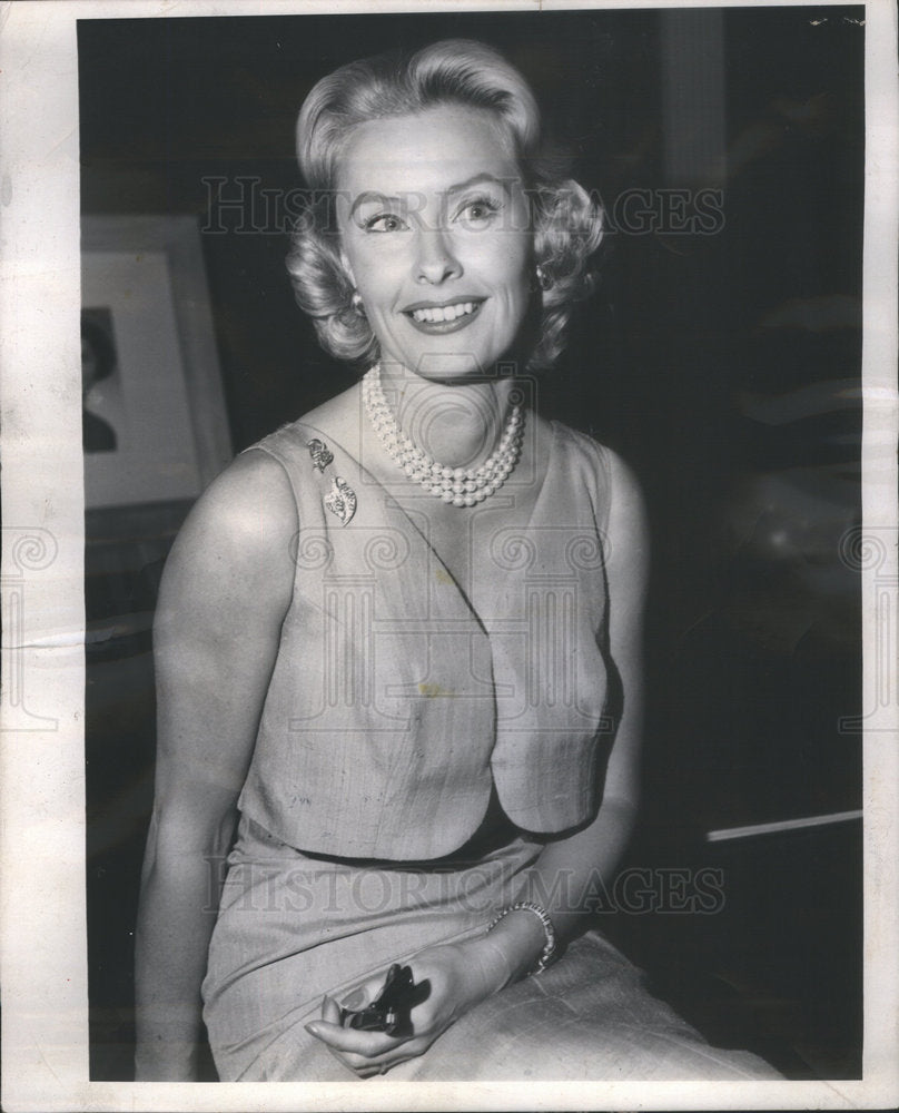1958 Press Photo Dina Merill/Actress/Heiress Post Cereal/Socialite - Historic Images