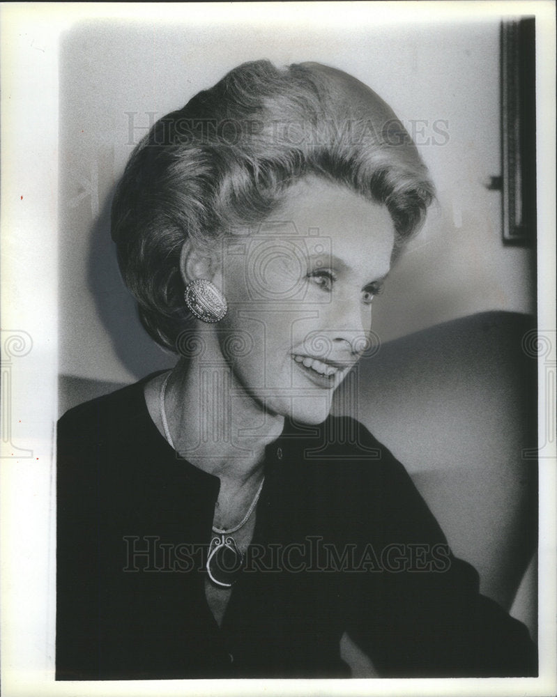 1985 Press Photo Dina Merrill actress - Historic Images