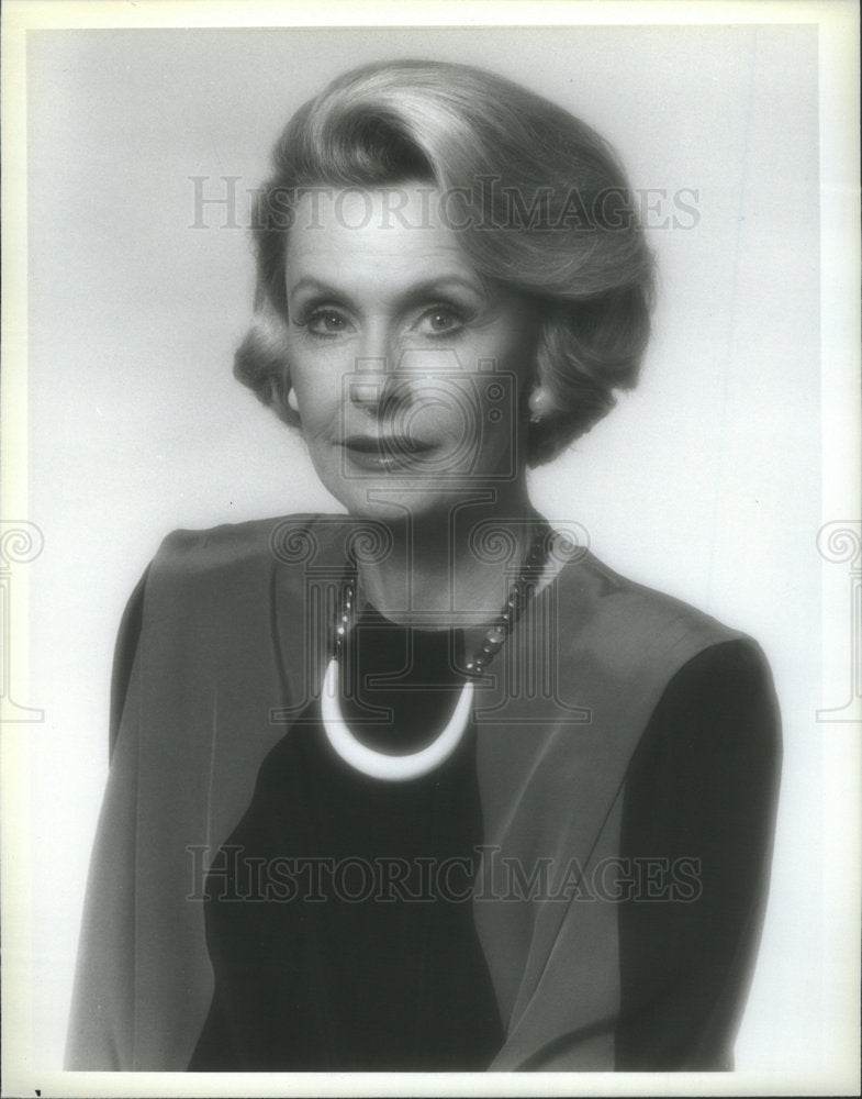 1984 Press Photo Actress Dina Merrill NBC TV Star Hot Pursuit Drama Series Show - Historic Images