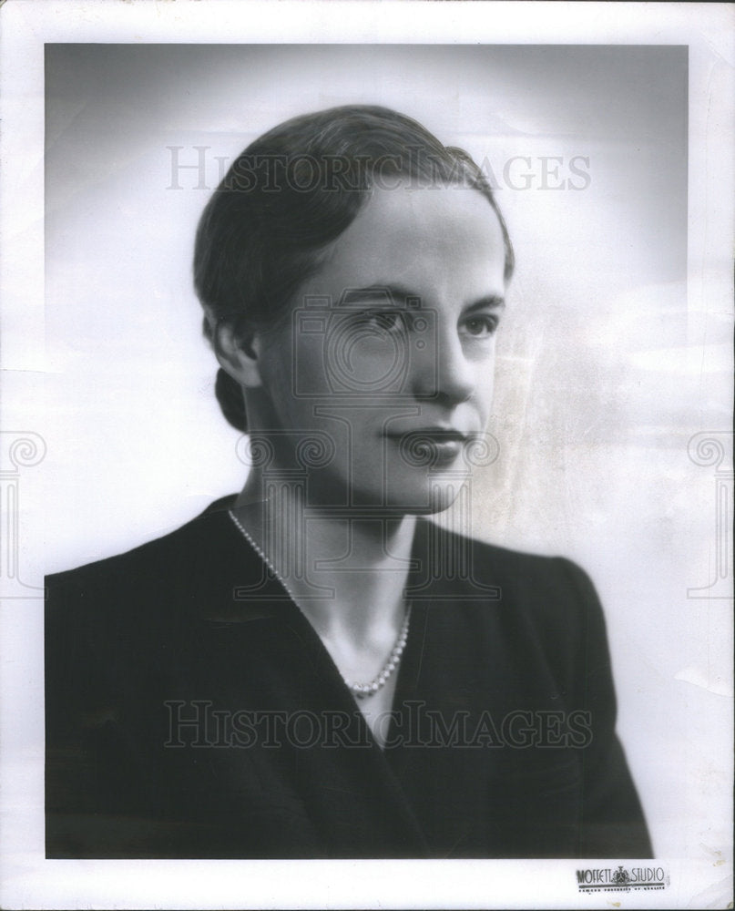 1955 Press Photo Miss Edna Nicholson, Chicago Social Worker - Historic Images